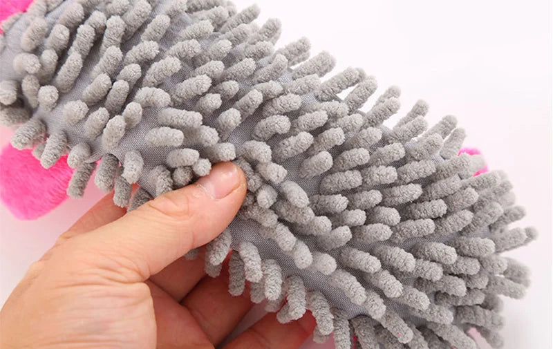 Plush squeaky animal dog toy