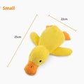 Plush squeaky duck dog toy, soft comfort and interactive play