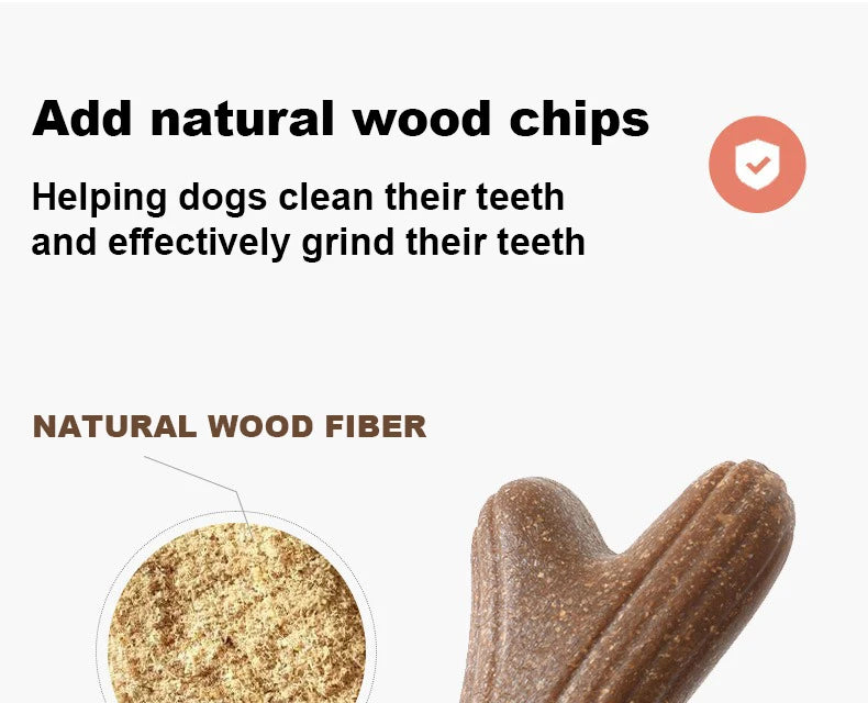 Natural bamboo dog chew toy