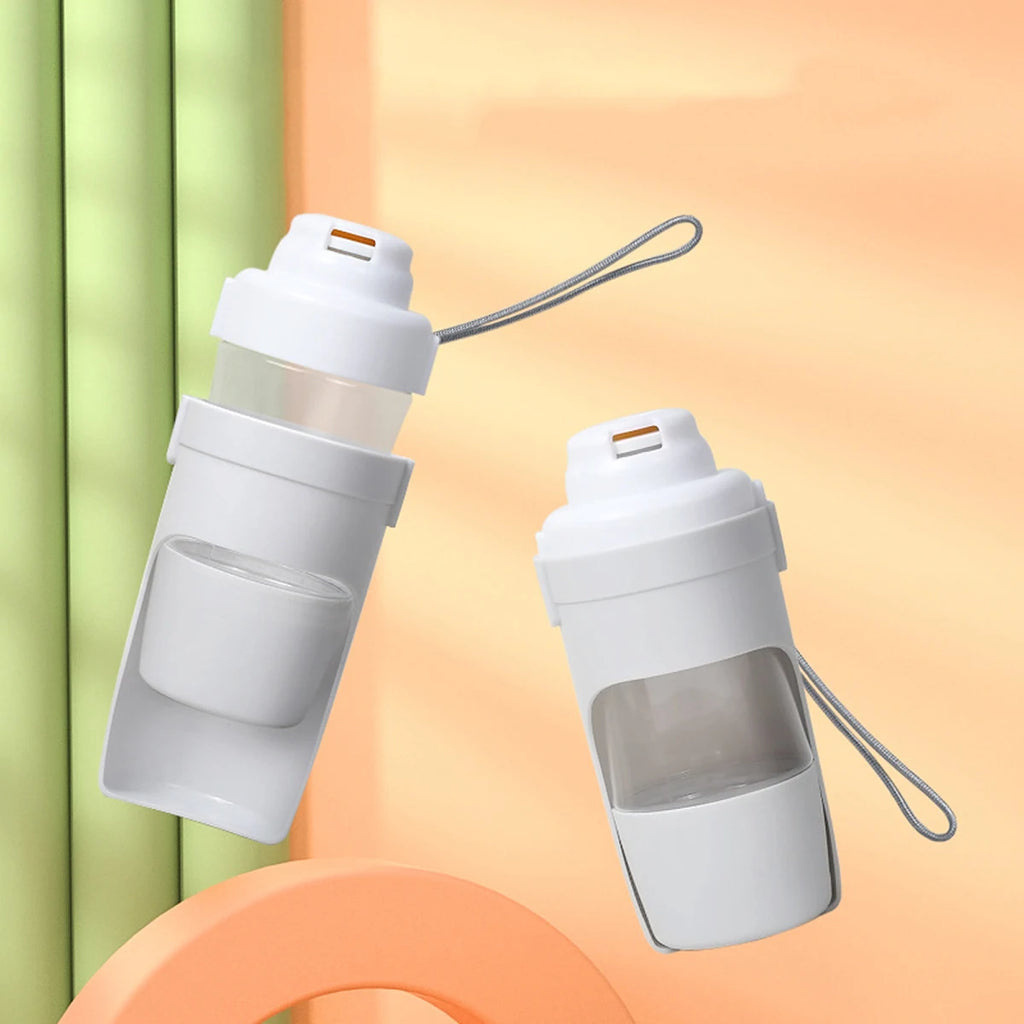 Portable dog water and feeding bottle