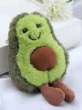 Avocado plush dog toy with squeaker, soft chew and comfort toy