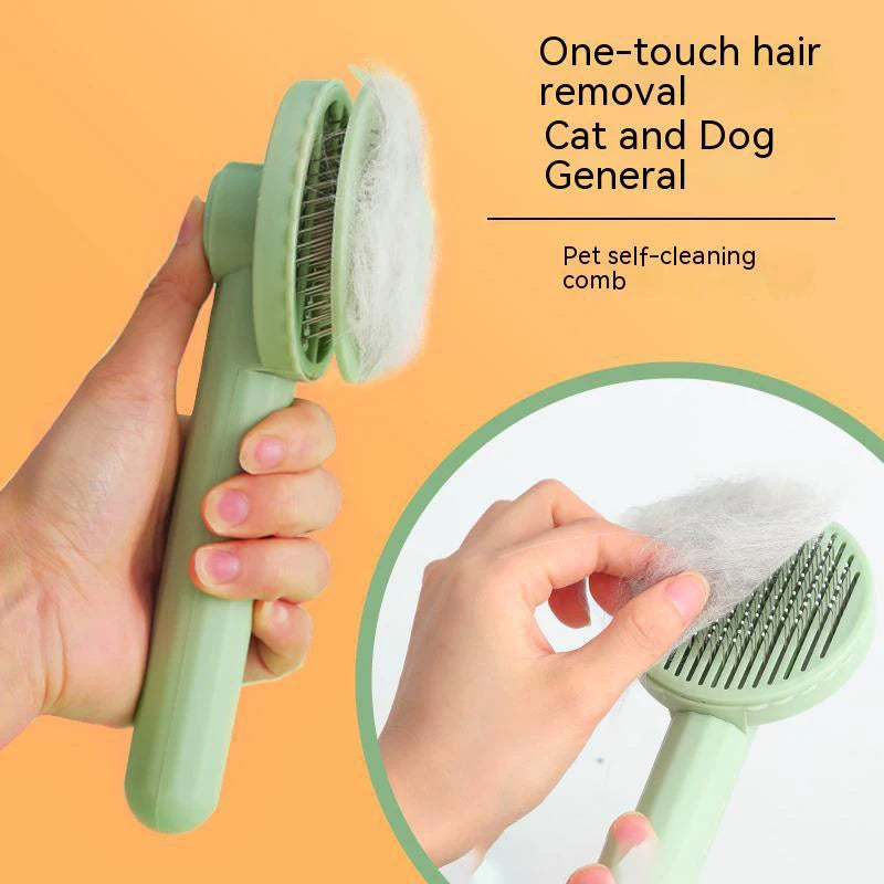 Pet grooming brush
