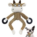 Monkey shaped dog toy with squeaker