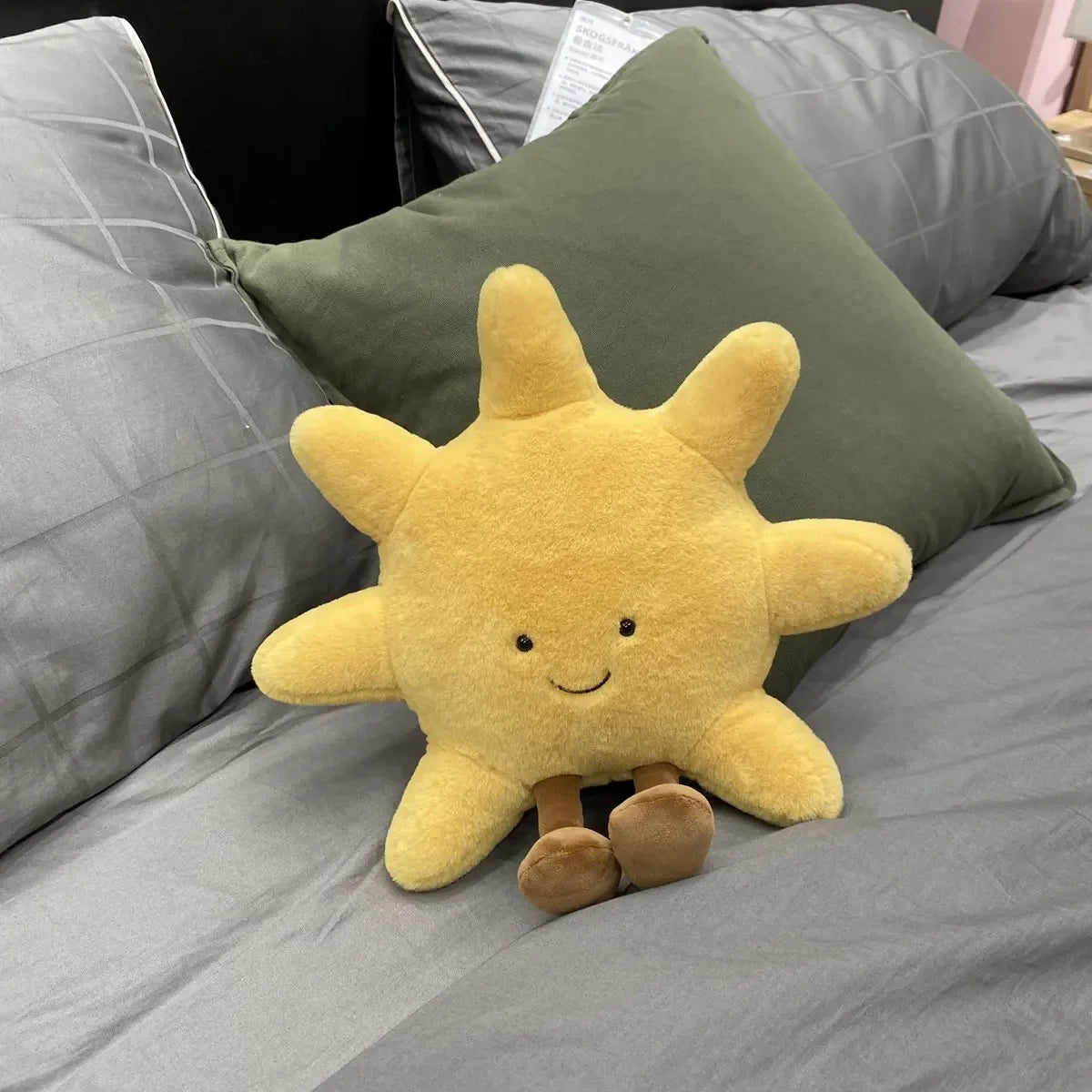 Smiley sun and moon plush cushion soft toy for dogs or Home