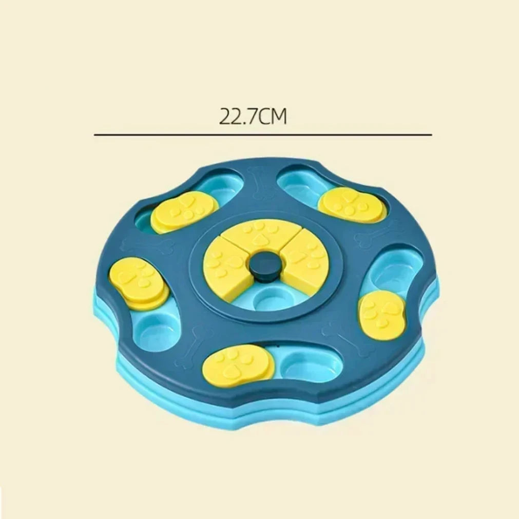 Interactive dog puzzle slow feeder, IQ training and healthy eating toy