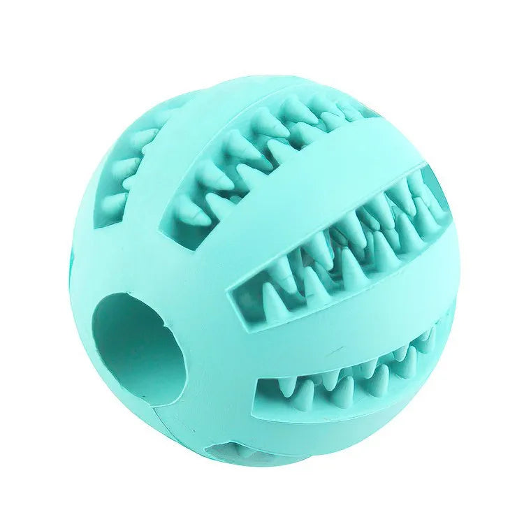 Interactive puzzle dog ball, durable chew toy with treat dispenser