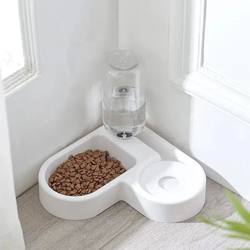Automatic water dispenser bowl spill proof, food and water station