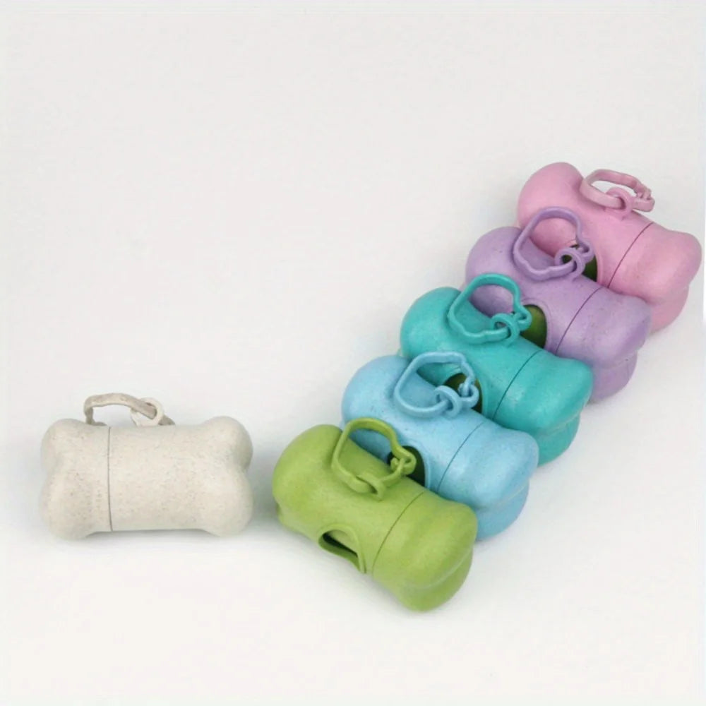Portable dog poop bag dispenser