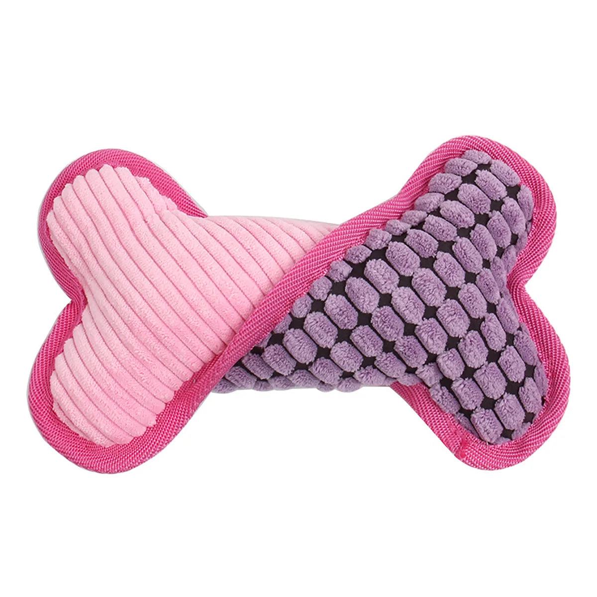 Bone shaped dog toy with squeaker