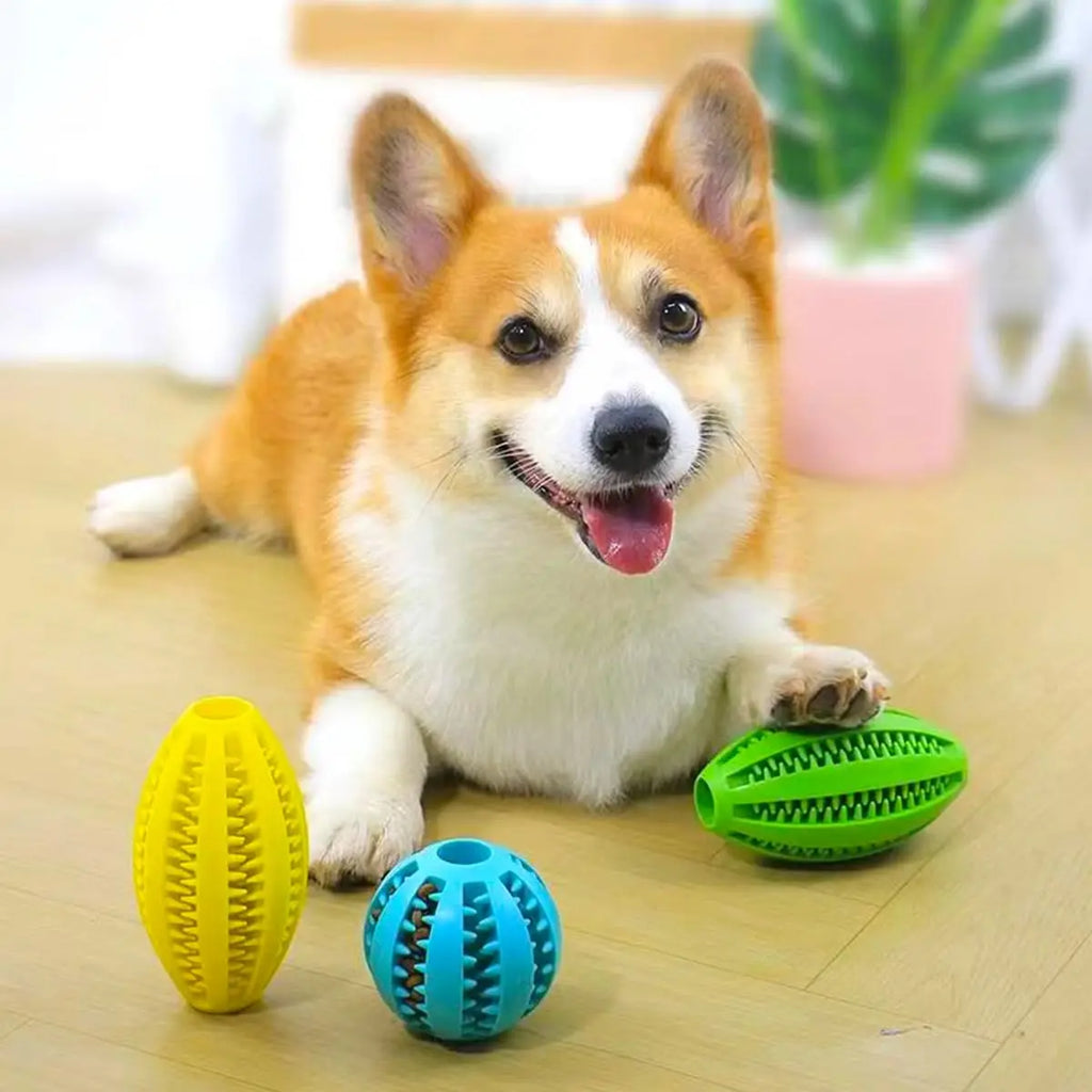 Interactive treat dispensing dog toy