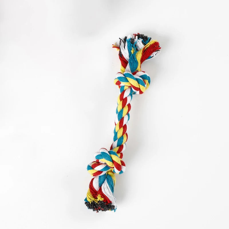Double knot, cotton rope, dog chew toy, tug and chew toy for dogs