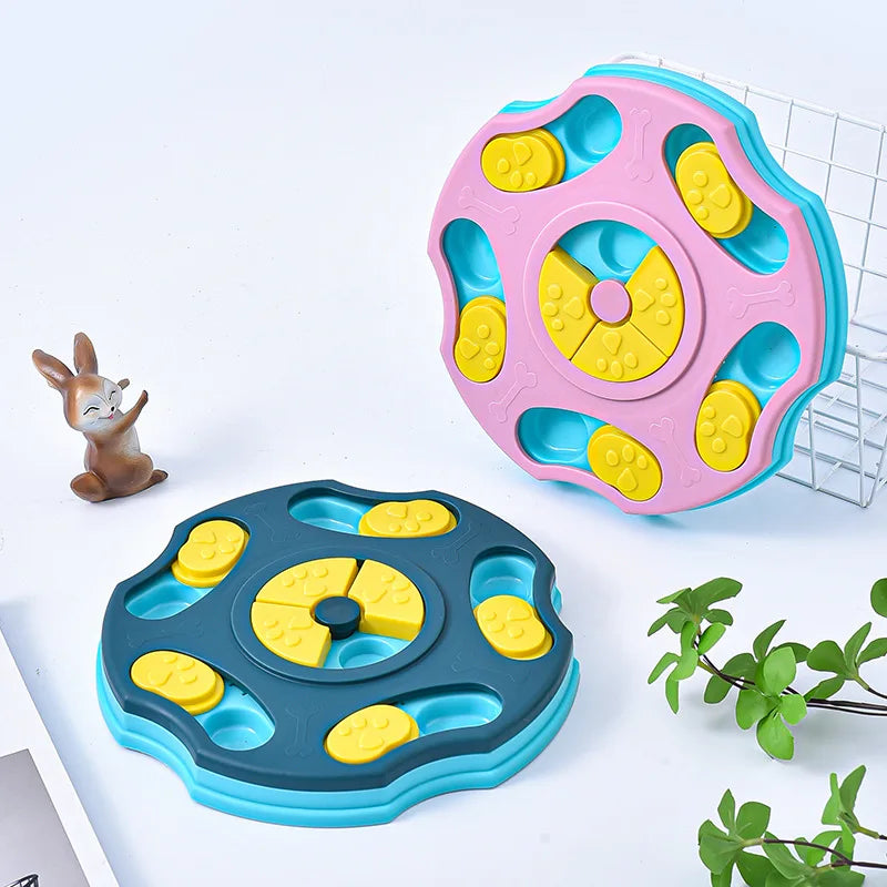 Interactive dog puzzle slow feeder, IQ training and healthy eating toy