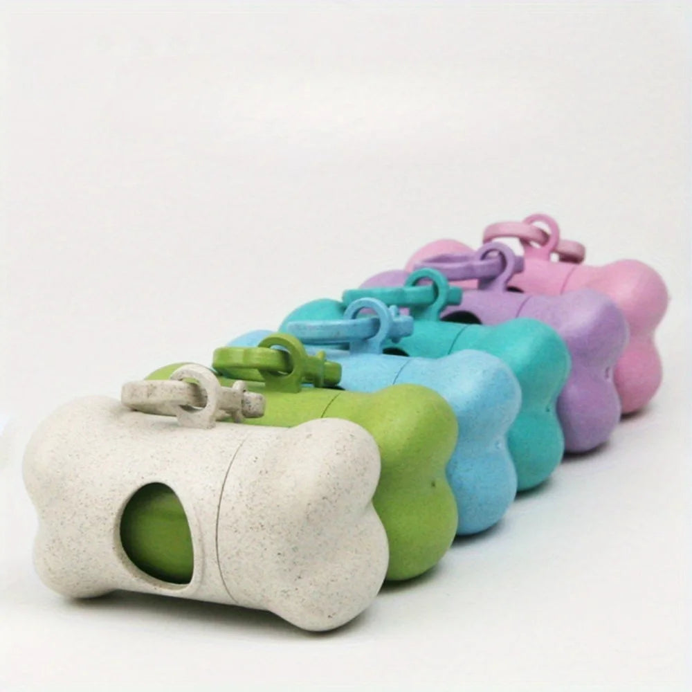 Portable dog poop bag dispenser