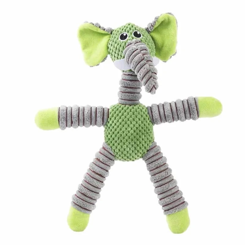 Animal shaped squeaky dog toy