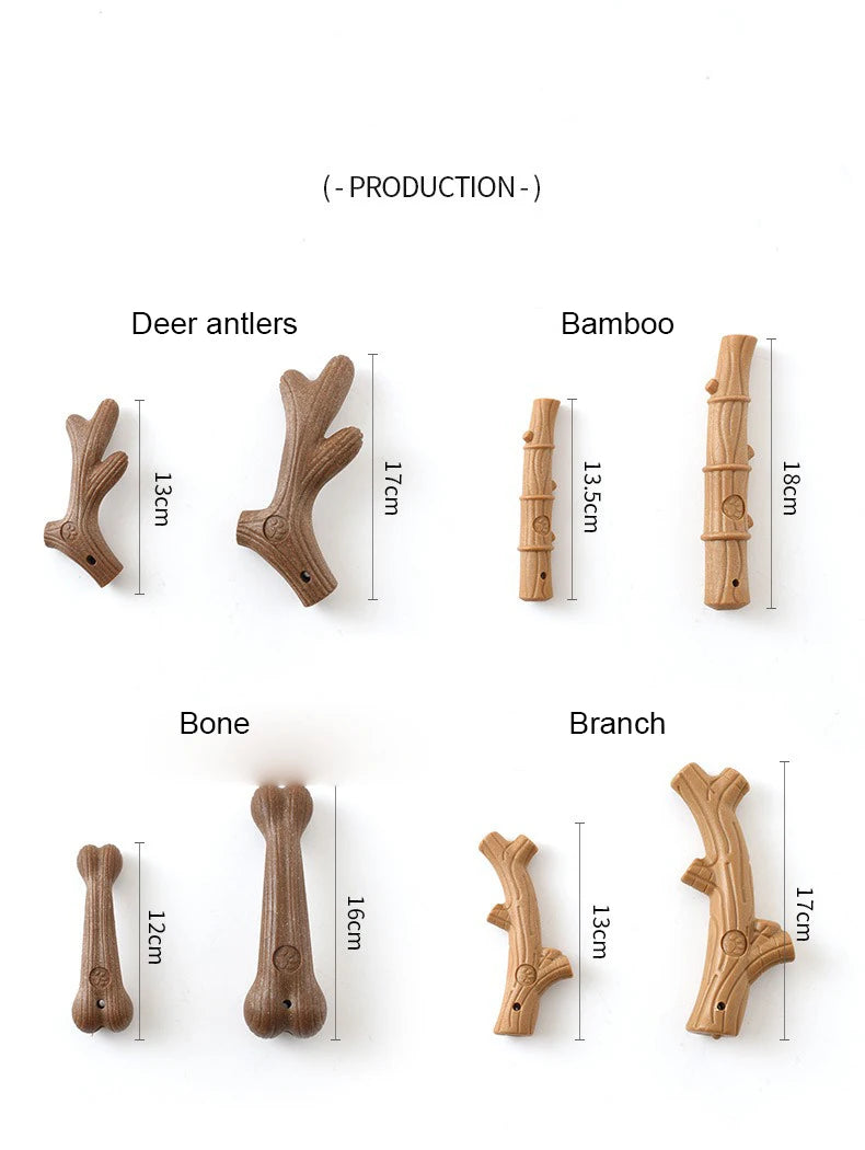 Natural bamboo dog chew toy