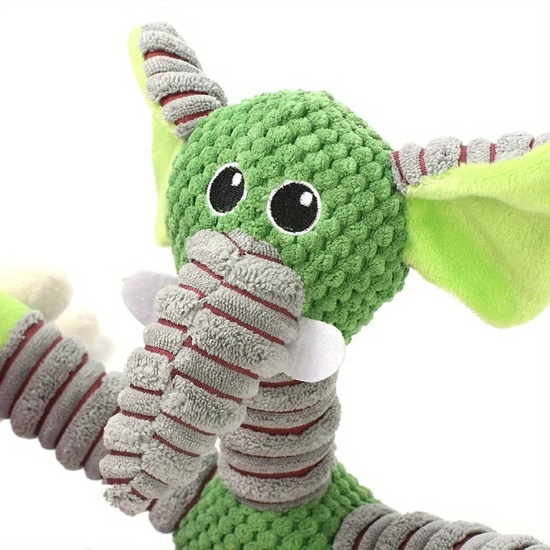 Animal shaped squeaky dog toy