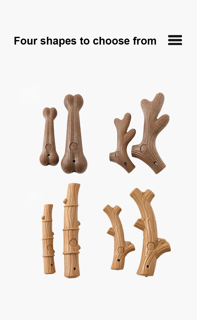 Natural bamboo dog chew toy
