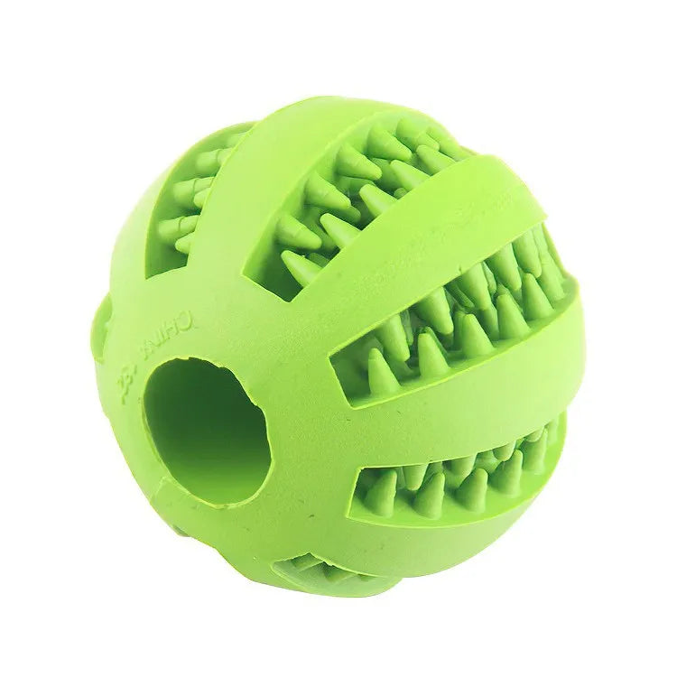 Interactive puzzle dog ball, durable chew toy with treat dispenser