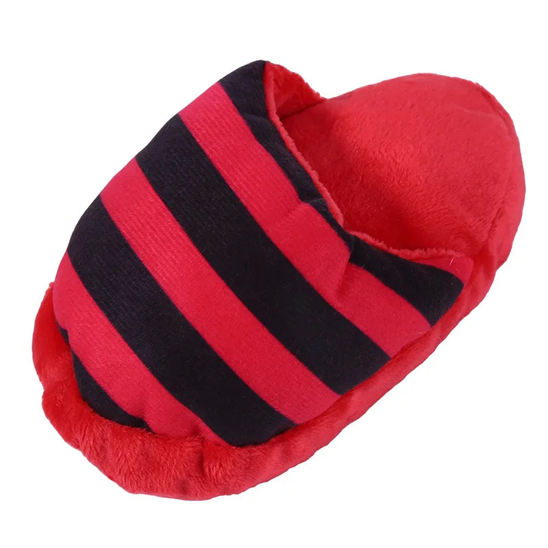 slipper shaped dog toy with squeaker