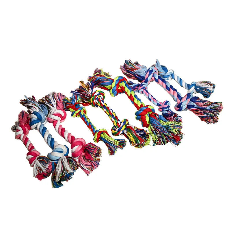 Double knot, cotton rope, dog chew toy, tug and chew toy for dogs