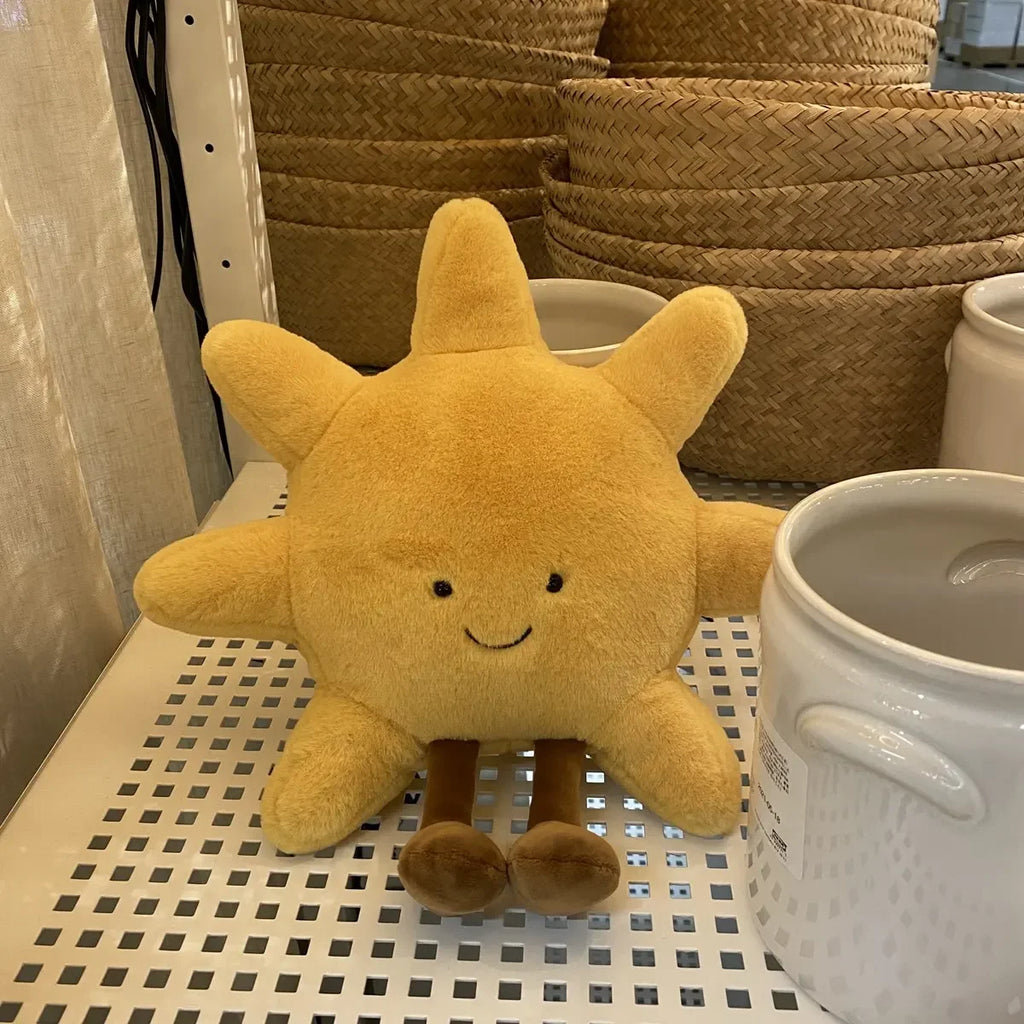 Smiley sun and moon plush cushion soft toy for dogs or Home