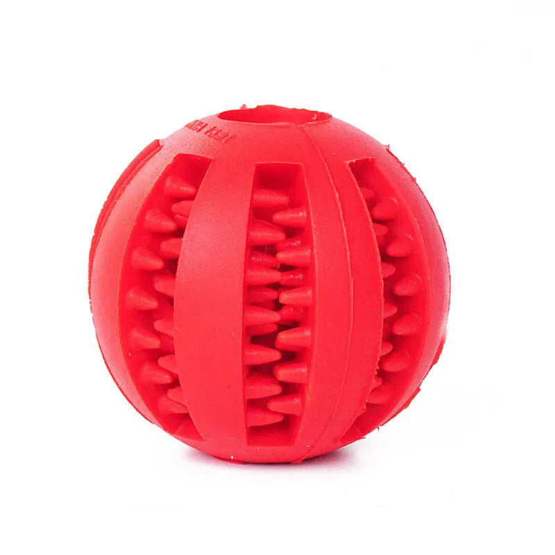 Interactive puzzle dog ball, durable chew toy with treat dispenser