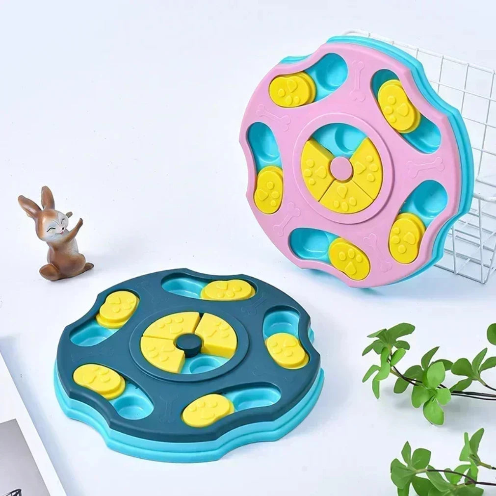 Interactive dog puzzle slow feeder, IQ training and healthy eating toy