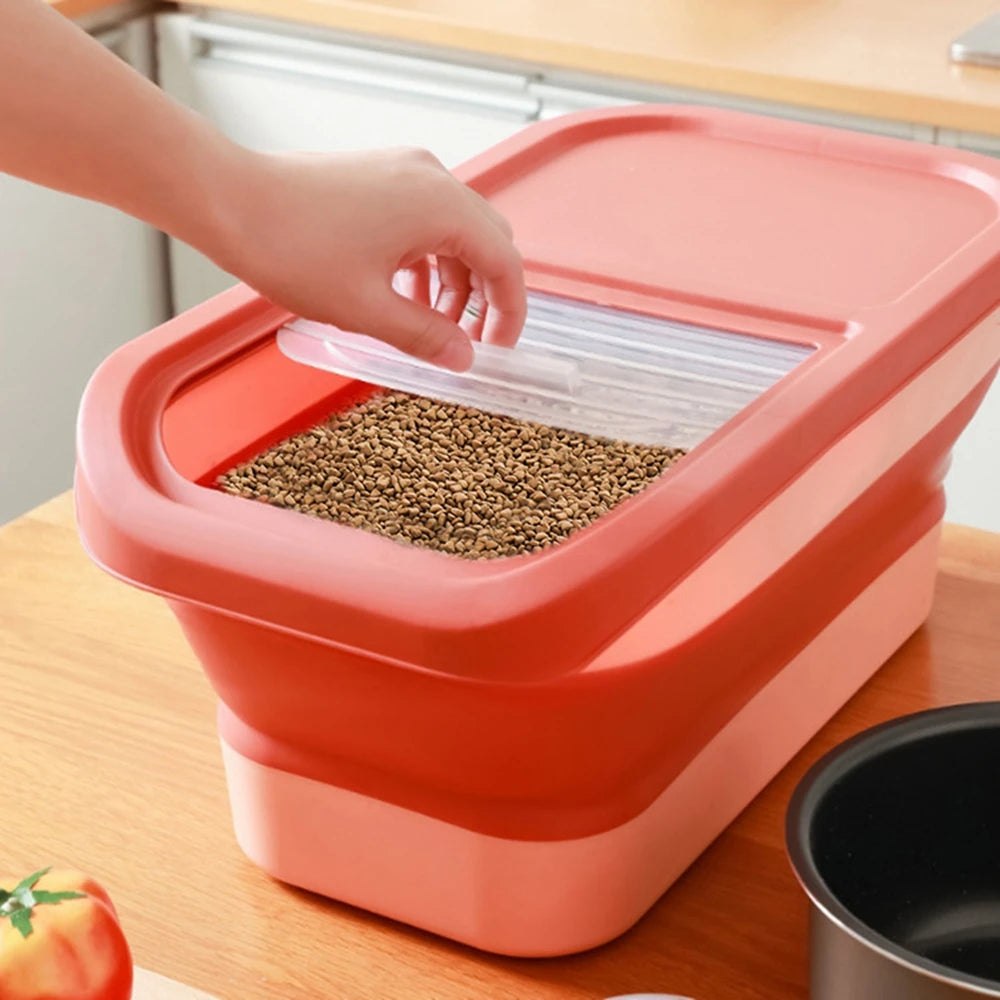 13LB / 33LB Collapsible airtight pet food storage container