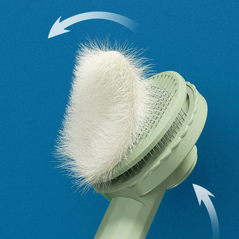 Pet grooming brush