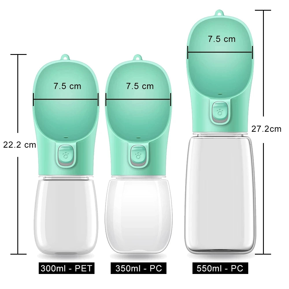 Portable water bottle for dogs