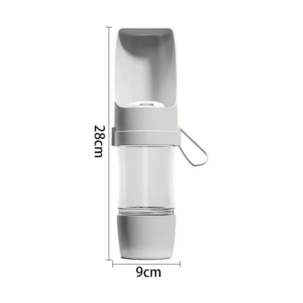 Portable dog water and feeding bottle