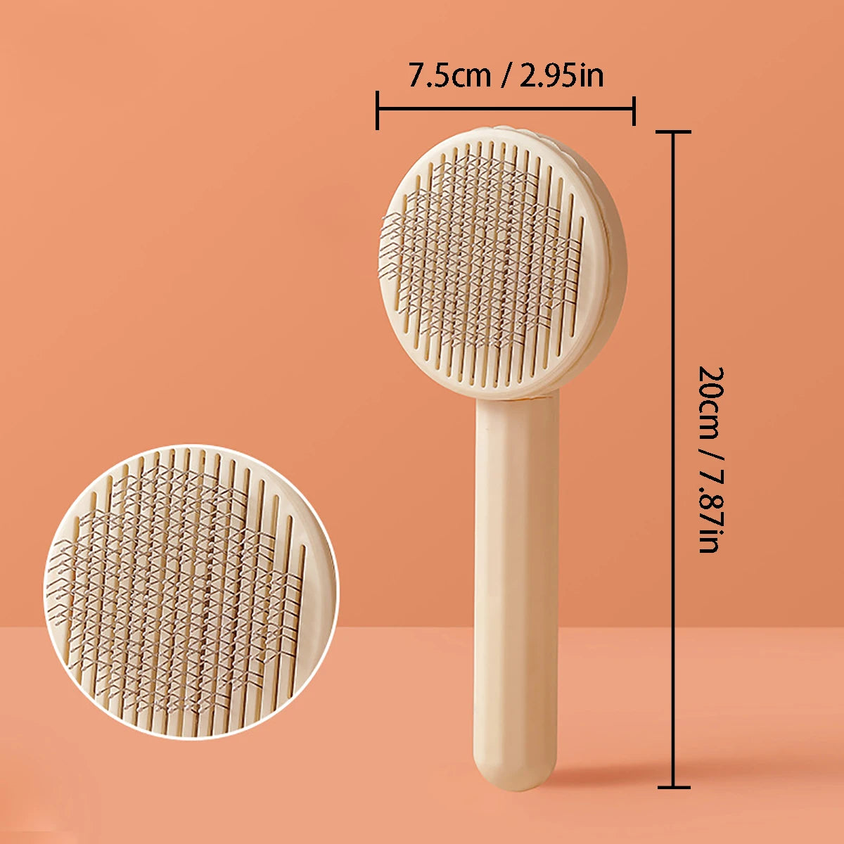 Pet grooming brush