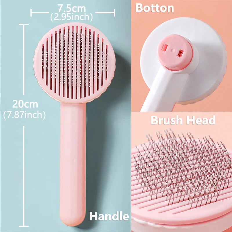 Pet grooming brush