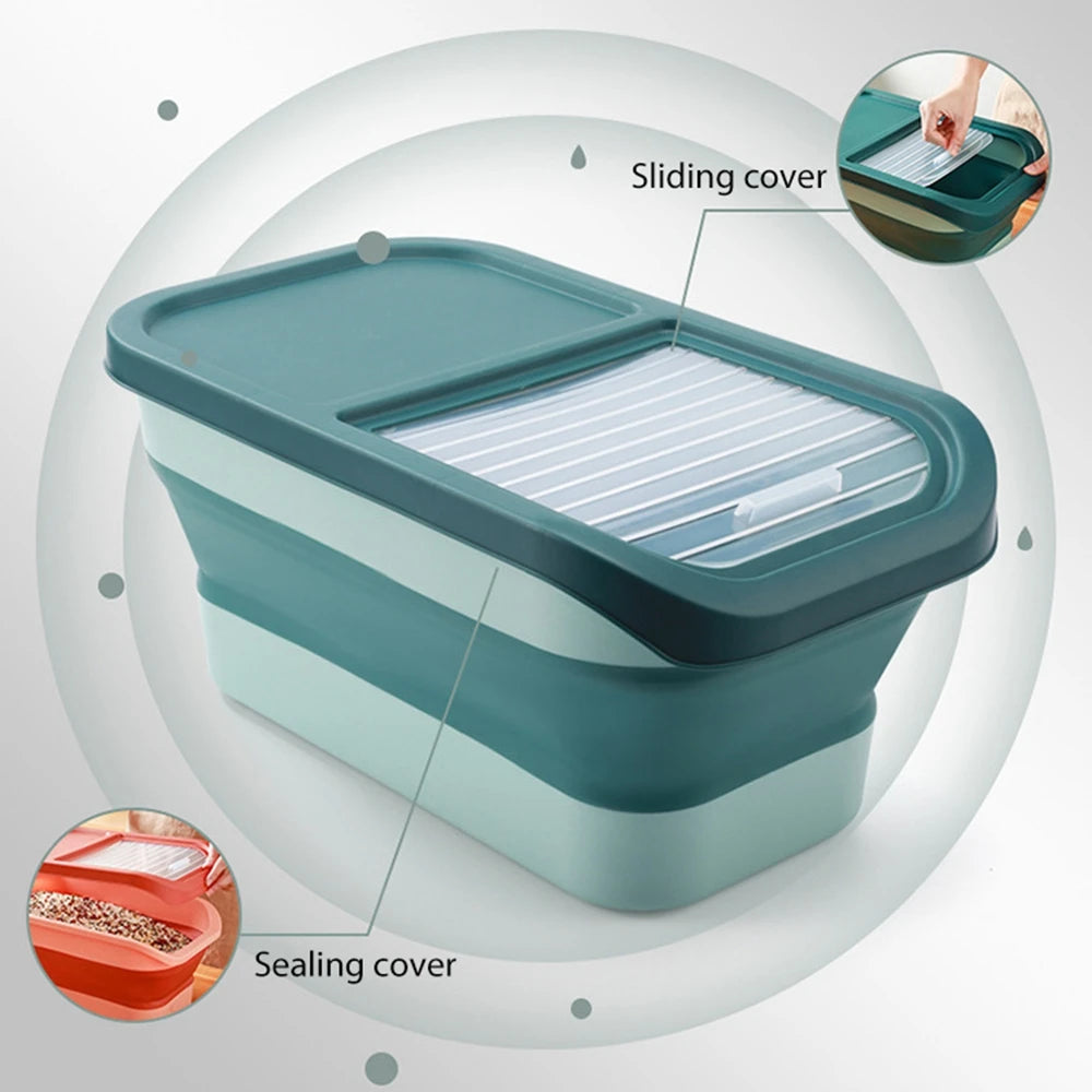 13LB / 33LB Collapsible airtight pet food storage container